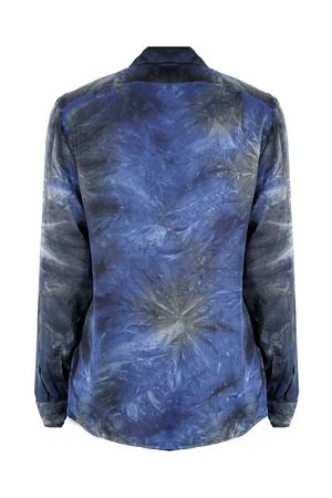 Blue viscose shirt YES LONDON | XCM7193BLU